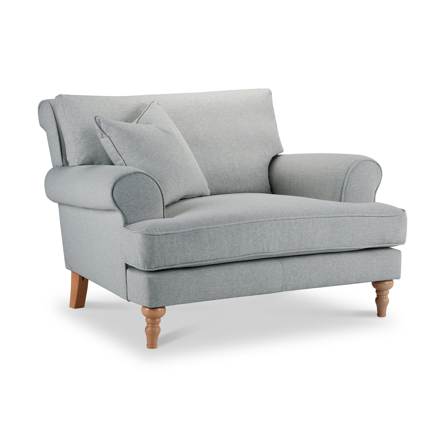 Norbury Snuggle Chair Ashen from Roseland Furniture