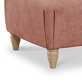 Pembroke Coral Footstool Close Up from Roseland Furniture