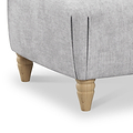 Pembroke Ashen Footstool Close Up from Roseland Furniture