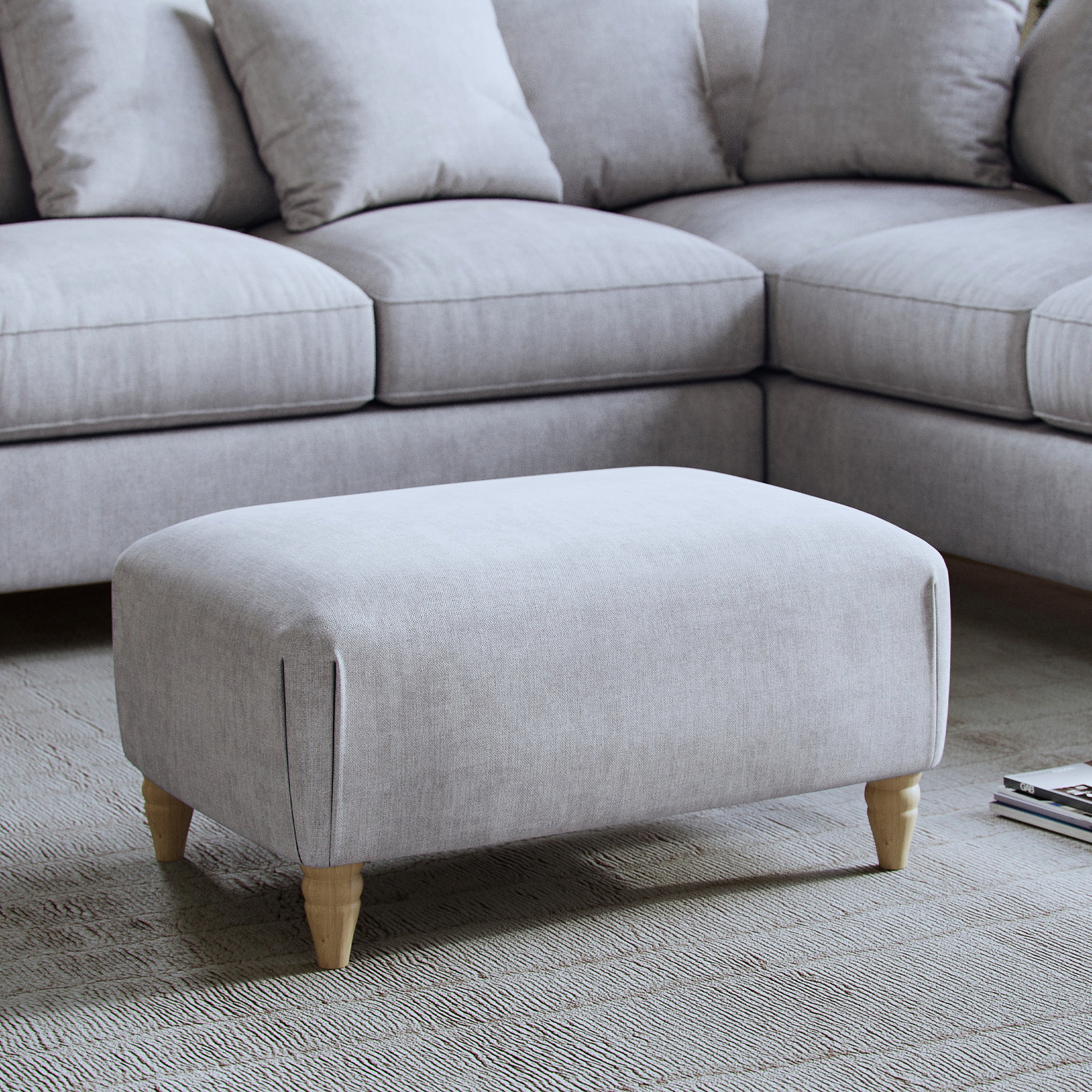 Pembroke Footstool Ashen Life1 from Roseland Furniture