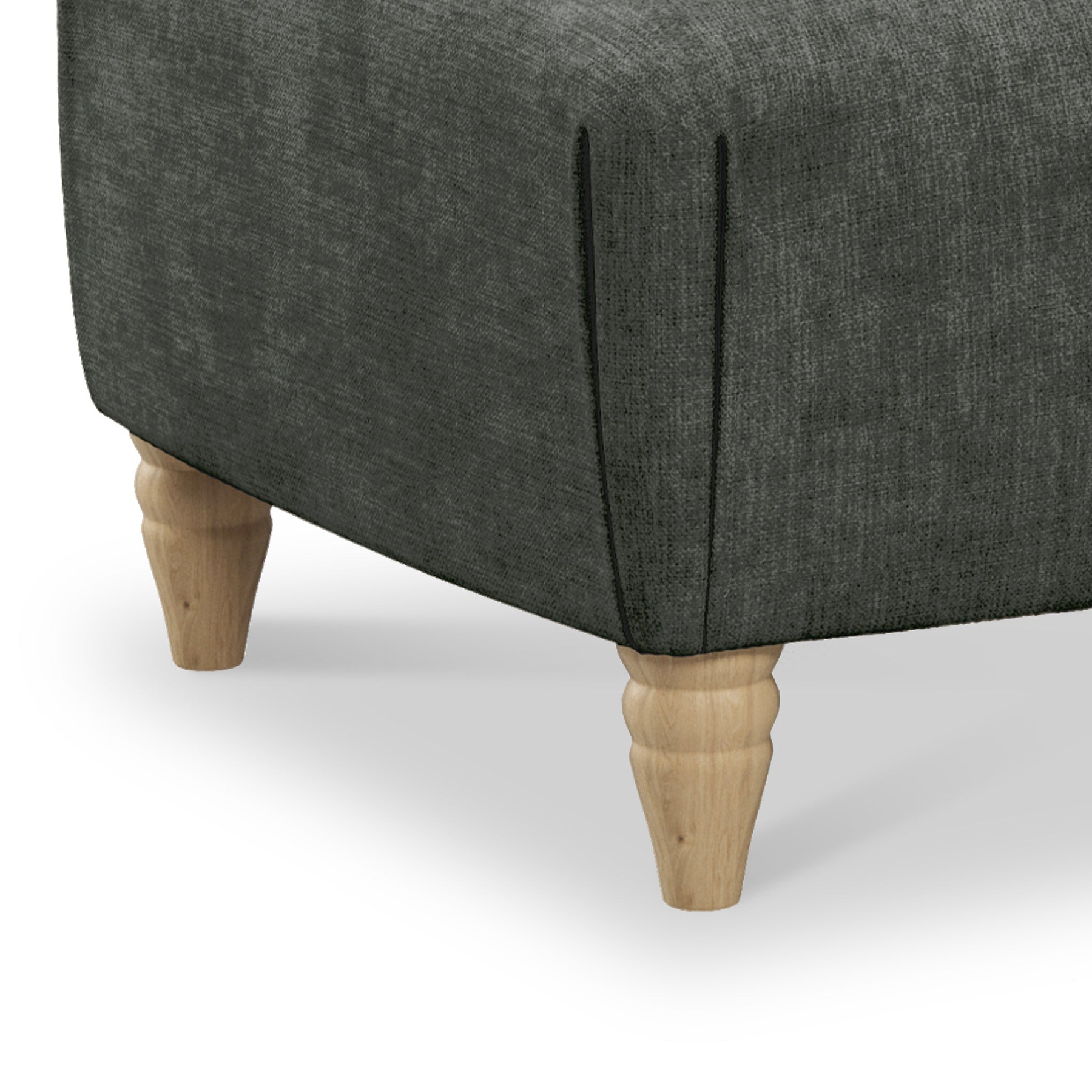 Pembroke Slate Footstool Close Up from Roseland Furniture