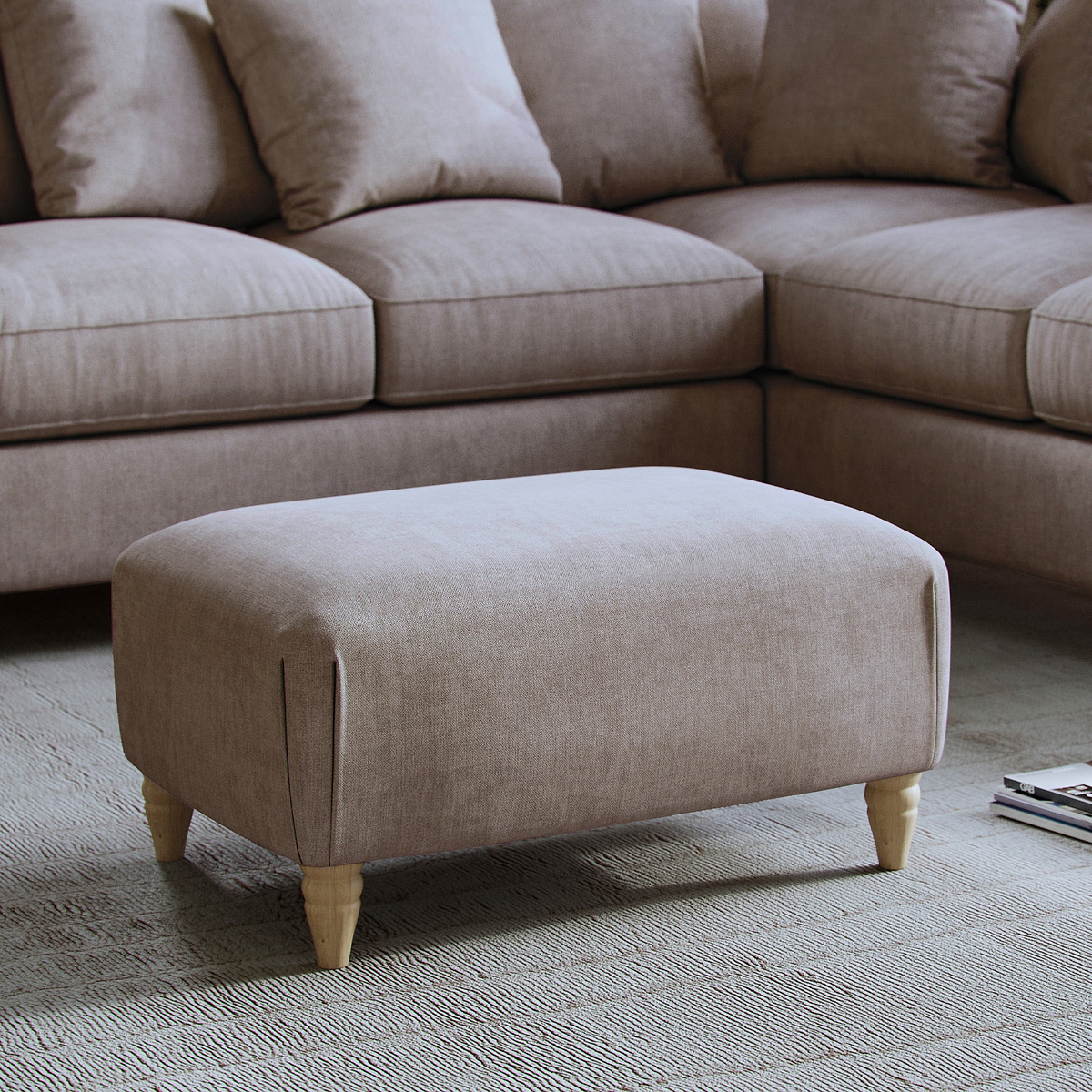 Pembroke Footstool Beige Life1 from Roseland Furniture