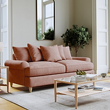 Pembroke 3 Seater Sofa Coral from Roseland Furniture