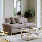 Pembroke 3 Seater Sofa Beige from Roseland Furniture