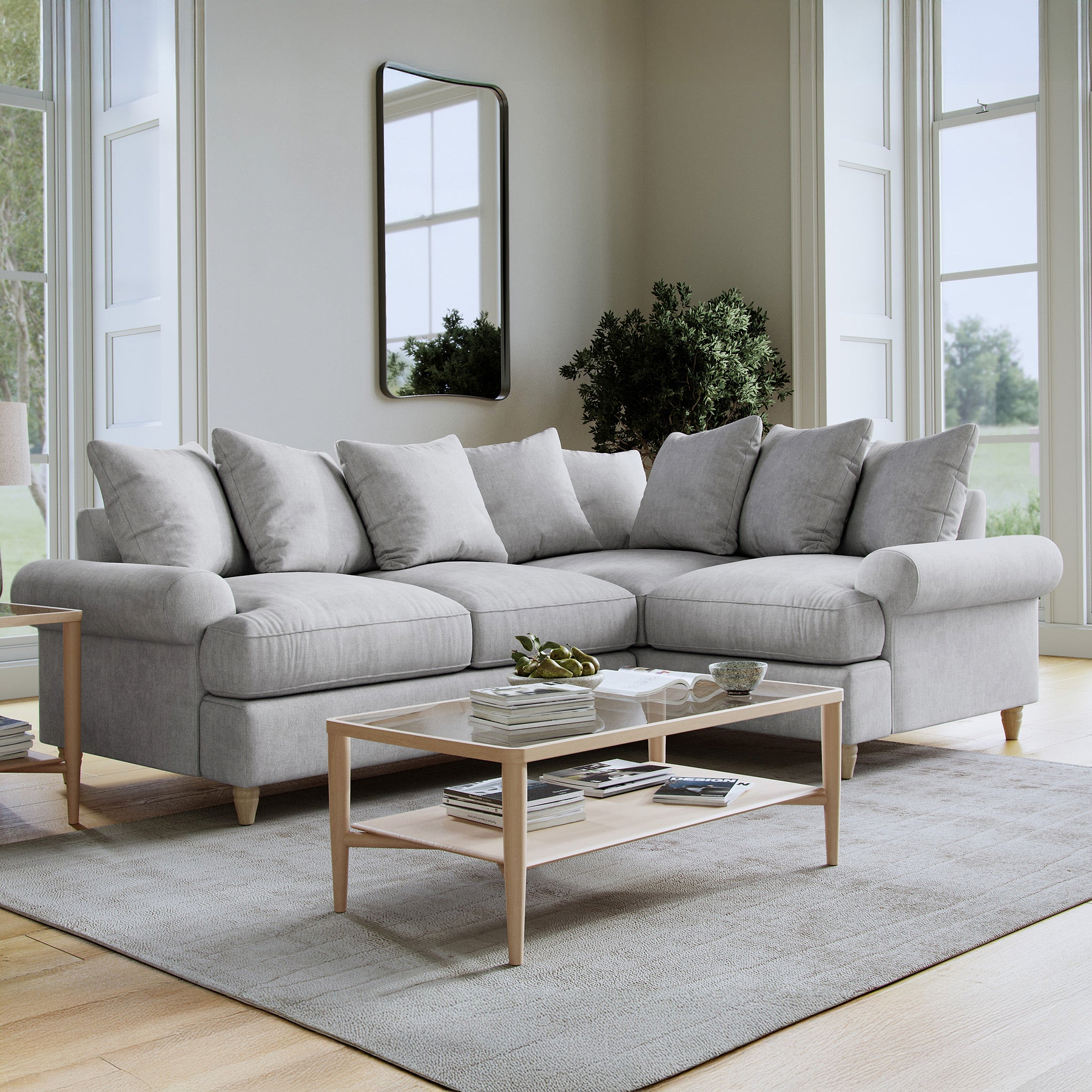 Pembroke Right Hand Corner Sofa Ashen from Roseland Furniture