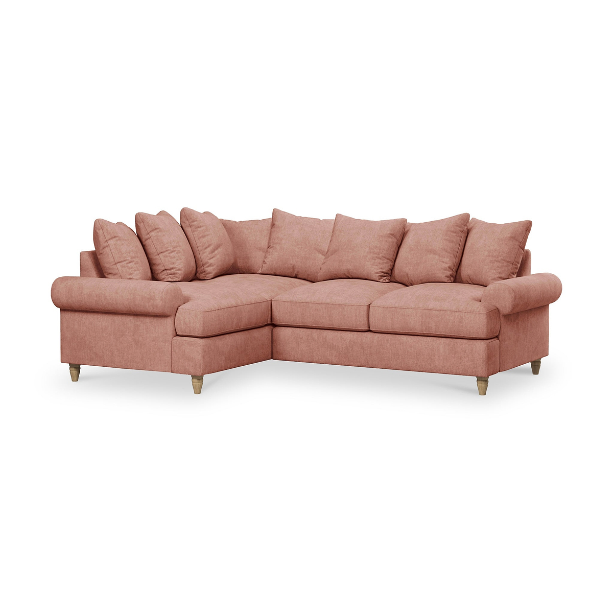 Pembroke Left Hand Corner Sofa Coral from Roseland Furniture