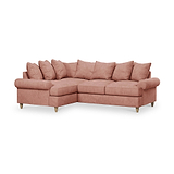 Pembroke Left Hand Corner Sofa Coral from Roseland Furniture