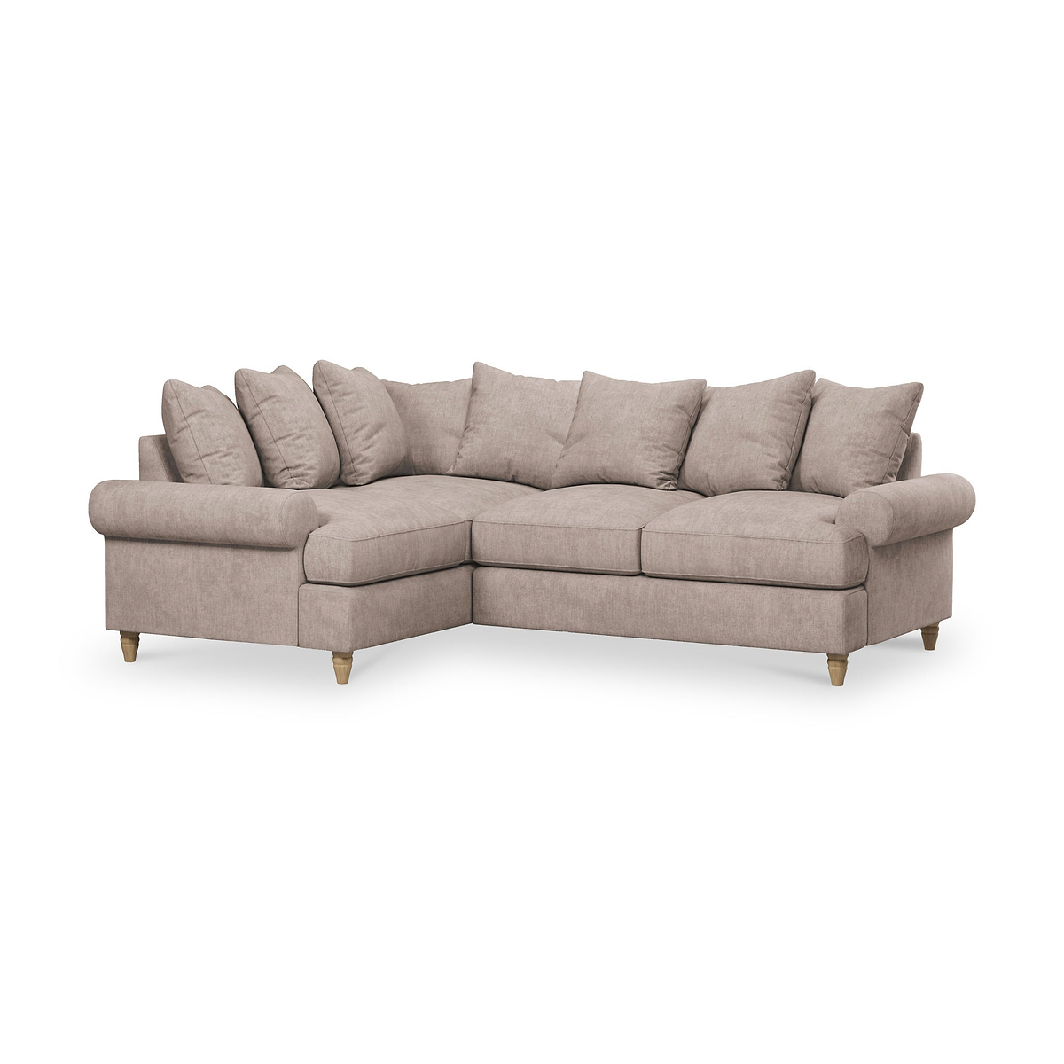 Pembroke Left Hand Corner Sofa Beige from Roseland Furniture