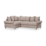 Pembroke Left Hand Corner Sofa Beige from Roseland Furniture
