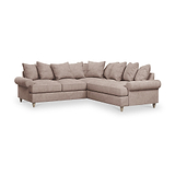 Pembroke Corner Sofa Beige from Roseland Furniture