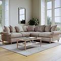 Pembroke Corner Sofa Beige from Roseland Furniture