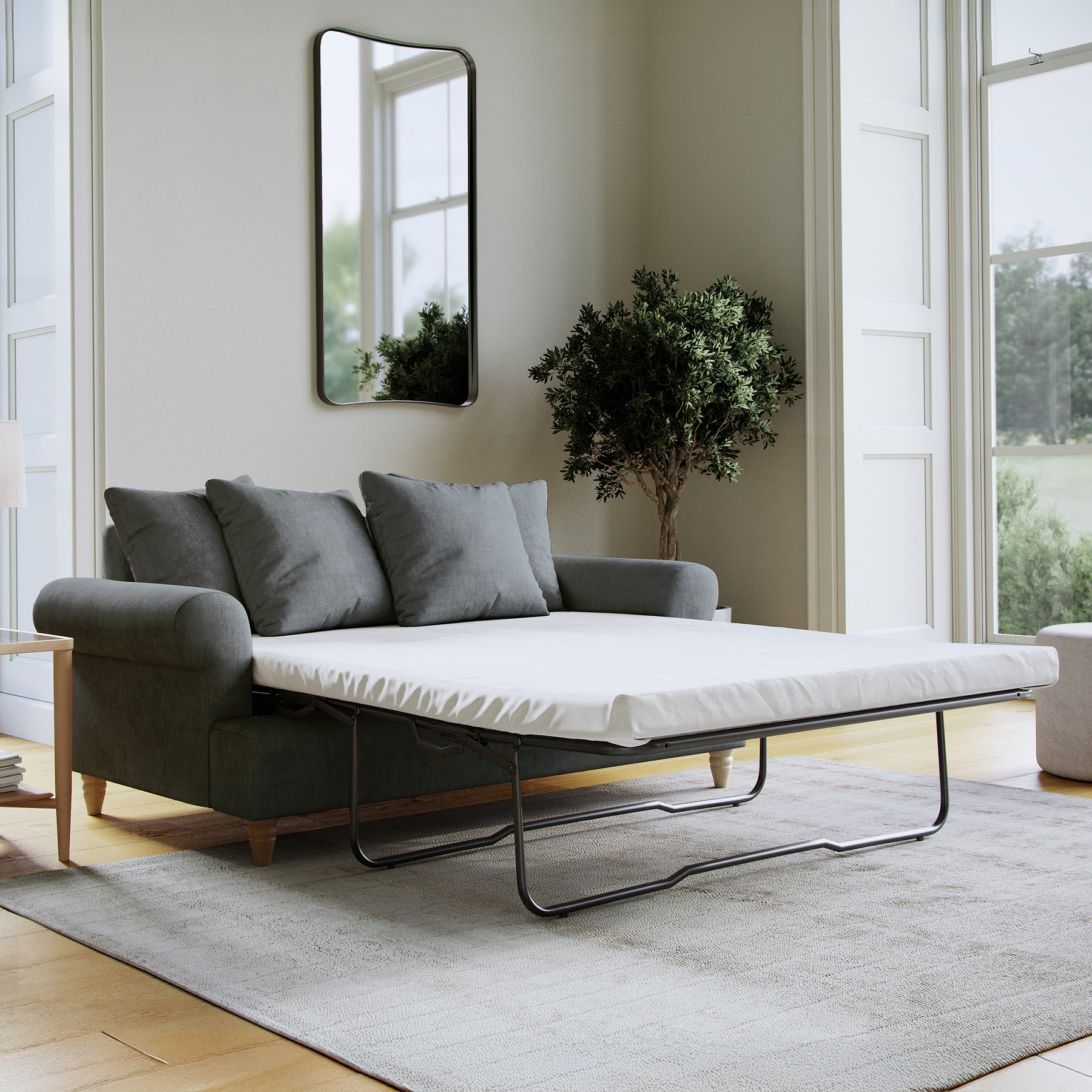 Pembroke 2 Seater Sofabed Slate from Roseland Furniture