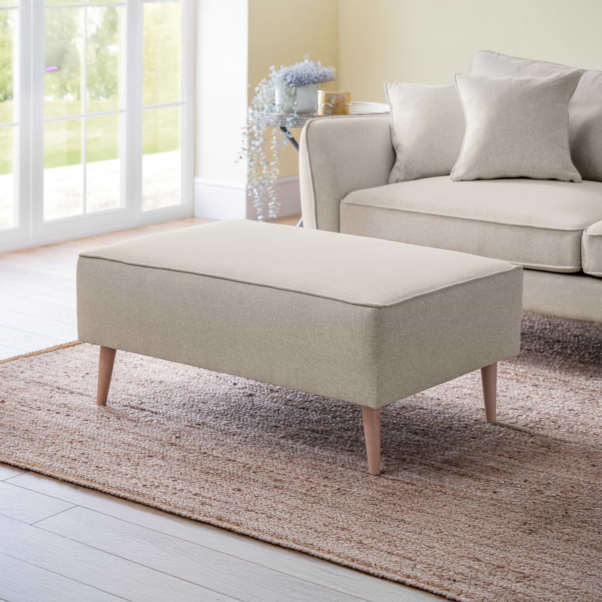 Elmbury Footstool Linen from Roseland Furniture