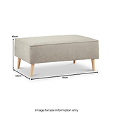 Elmbury Footstool Linen from Roseland Furniture