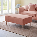 Elmbury Footstool Coral from Roseland Furniture