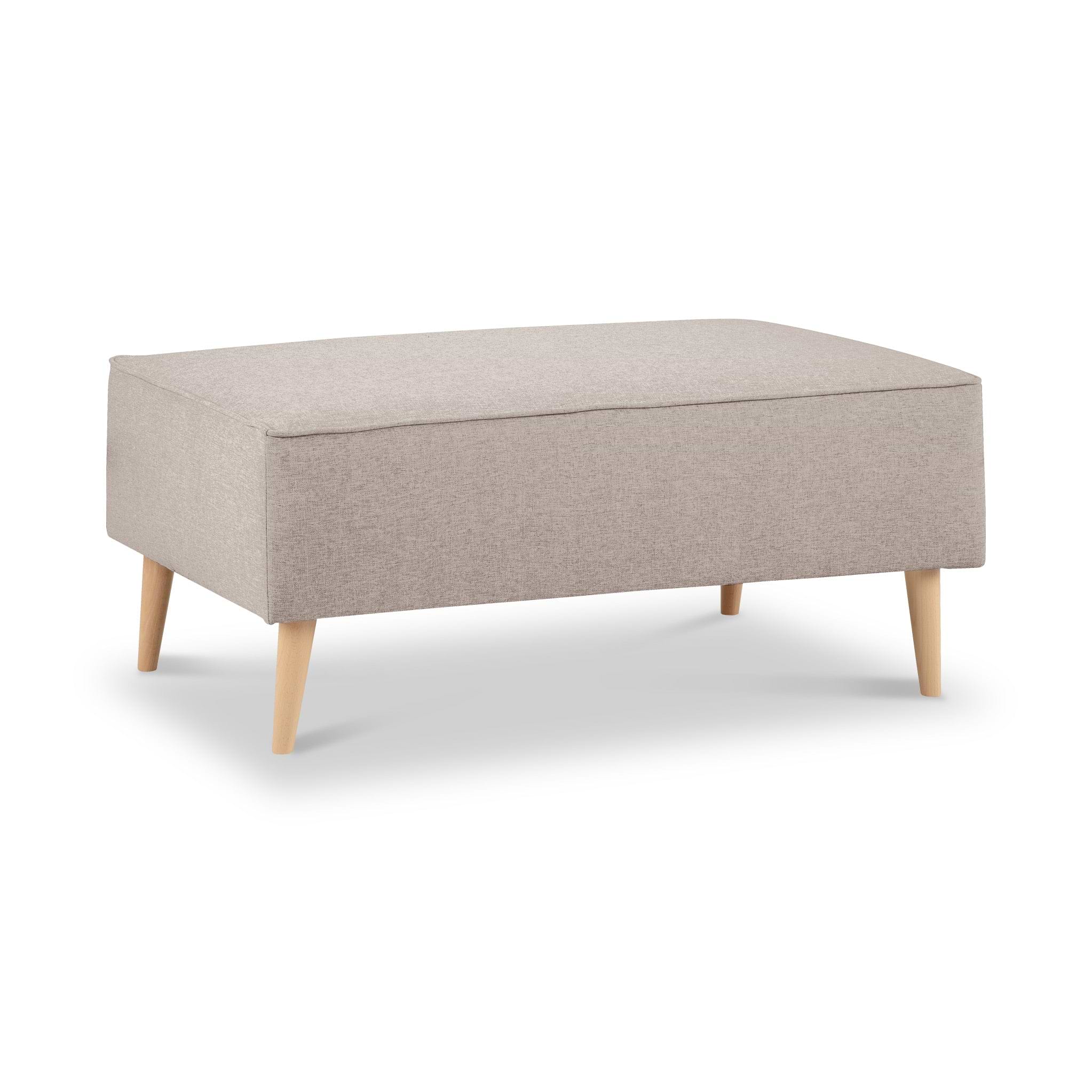 Elmbury Footstool Beige from Roseland Furniture