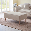 Elmbury Footstool Beige from Roseland Furniture