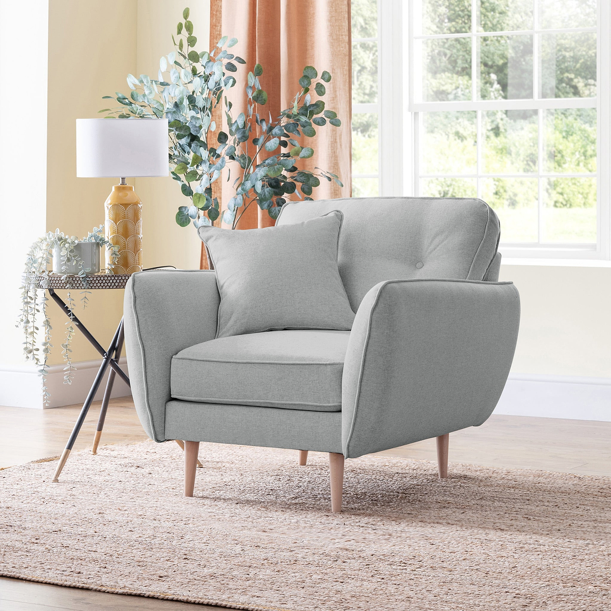 Elmbury Armchair Ashen from Roseland Furniture