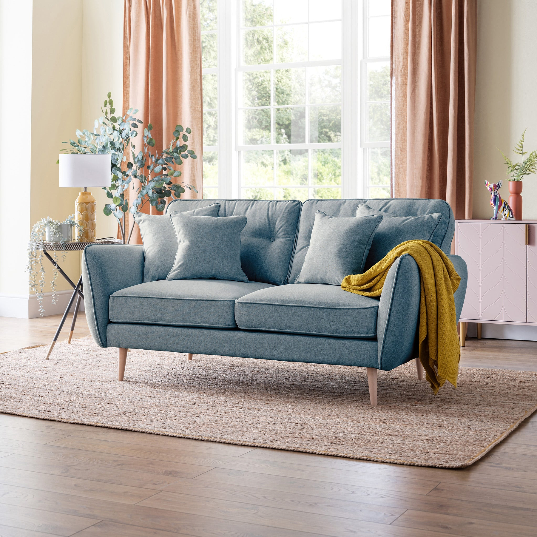 Elmbury 2 Seater Sofa Denim from Roseland Furniture