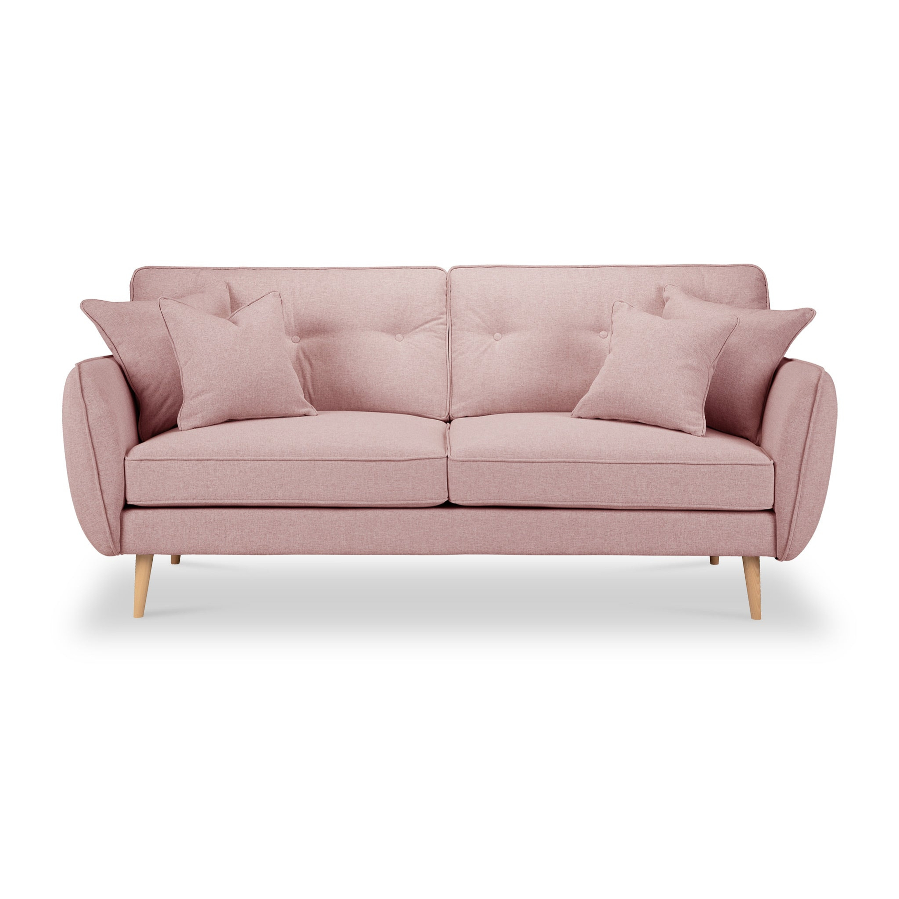 Elmbury 3 Seater Sofa Pink from Roseland Furniture