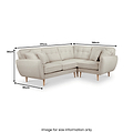 Elmbury Right Hand Corner Sofa Linen from Roseland Furniture