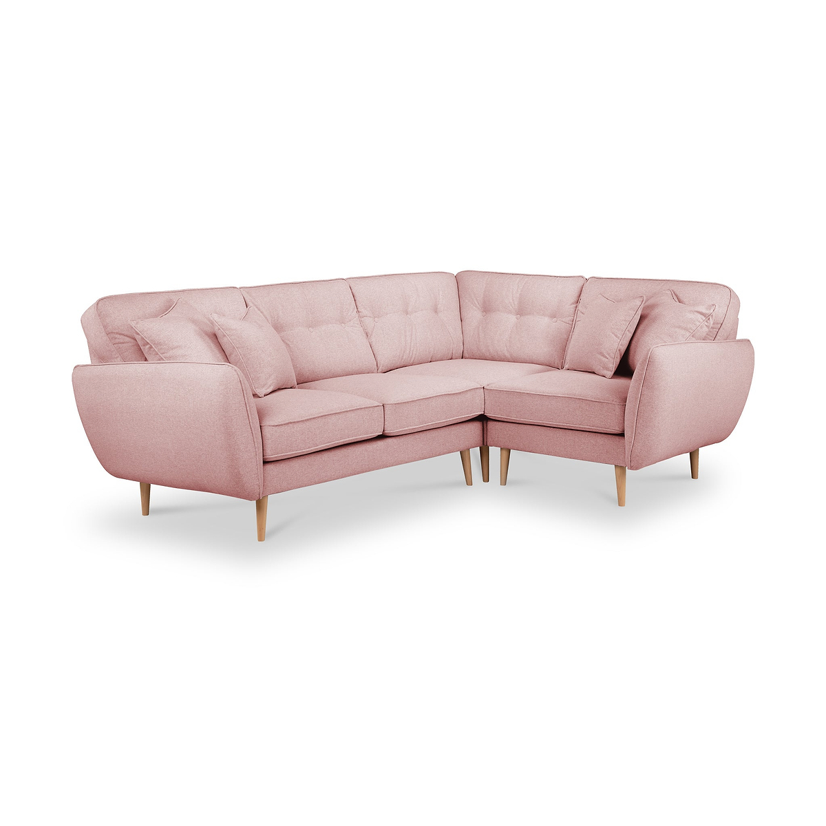 Elmbury Right Hand Corner Sofa Pink from Roseland Furniture