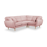 Elmbury Right Hand Corner Sofa Pink from Roseland Furniture