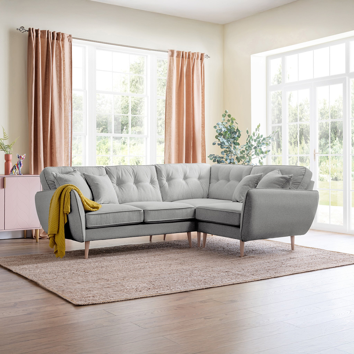 Elmbury Right Hand Corner Sofa Ashen from Roseland Furniture