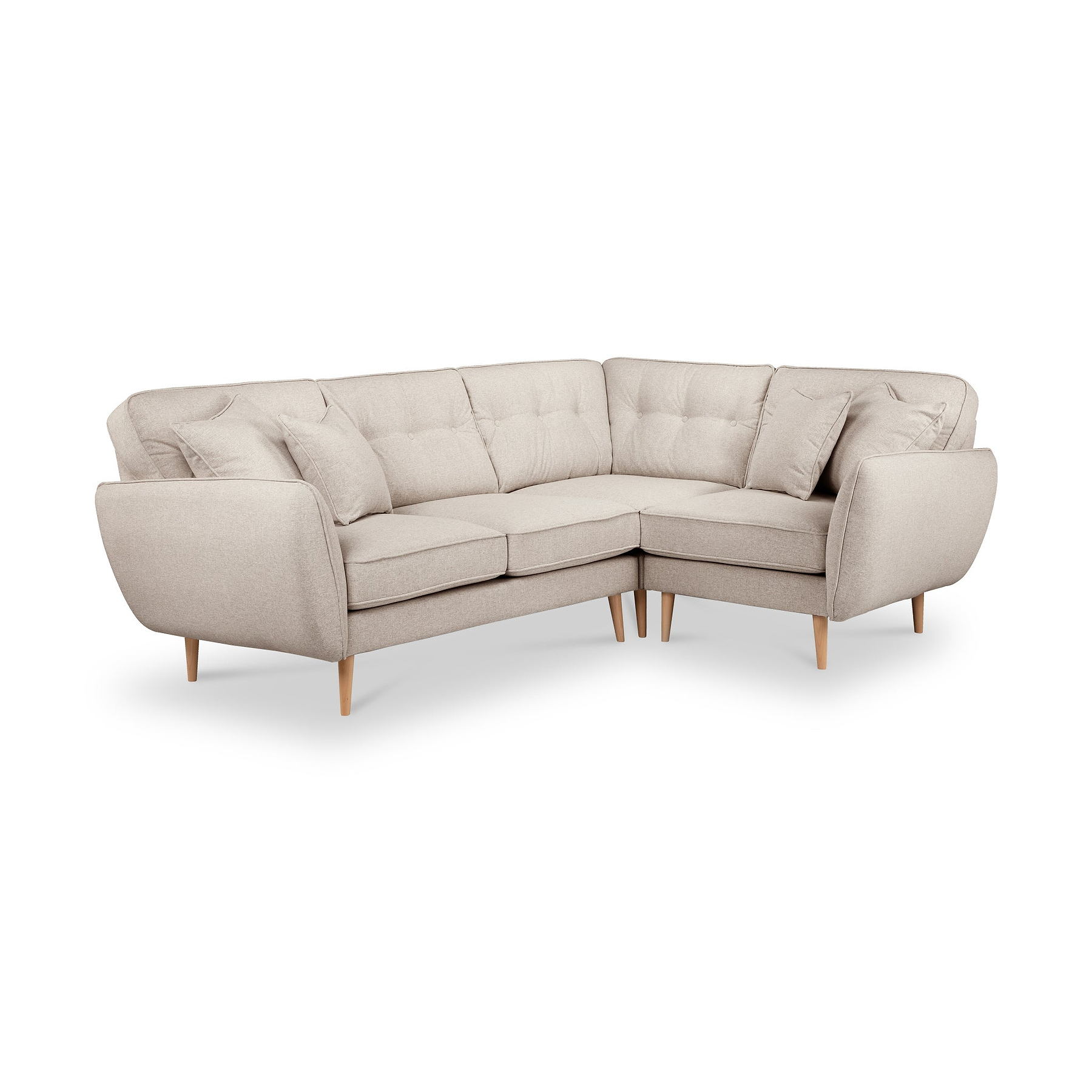Elmbury Right Hand Corner Sofa Beige from Roseland Furniture