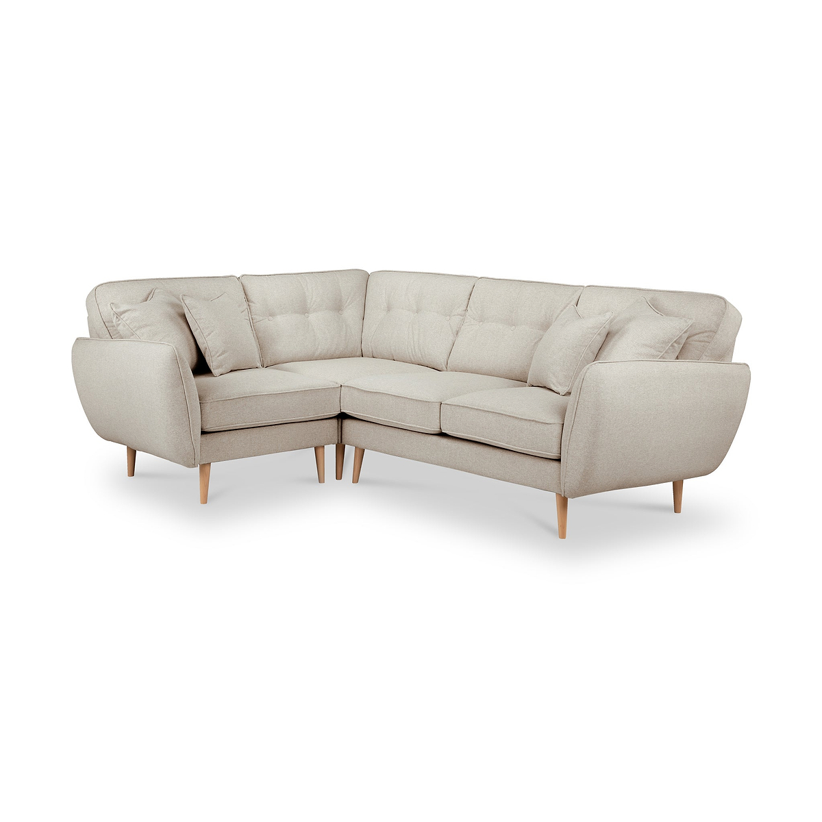 Elmbury Left Hand Corner Sofa Linen from Roseland Furniture