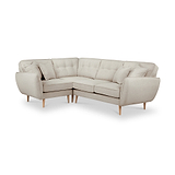 Elmbury Left Hand Corner Sofa Linen from Roseland Furniture