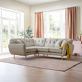 Elmbury Left Hand Corner Sofa Linen from Roseland Furniture
