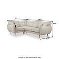 Elmbury Left Hand Corner Sofa Linen from Roseland Furniture