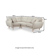Elmbury Left Hand Corner Sofa Linen from Roseland Furniture