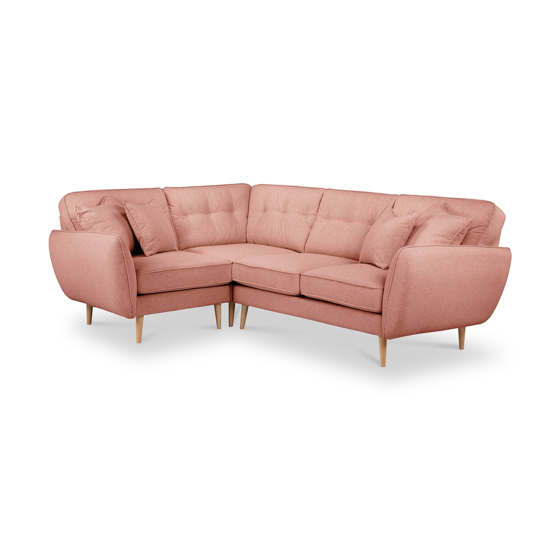 Elmbury Left Hand Corner Sofa Coral from Roseland Furniture