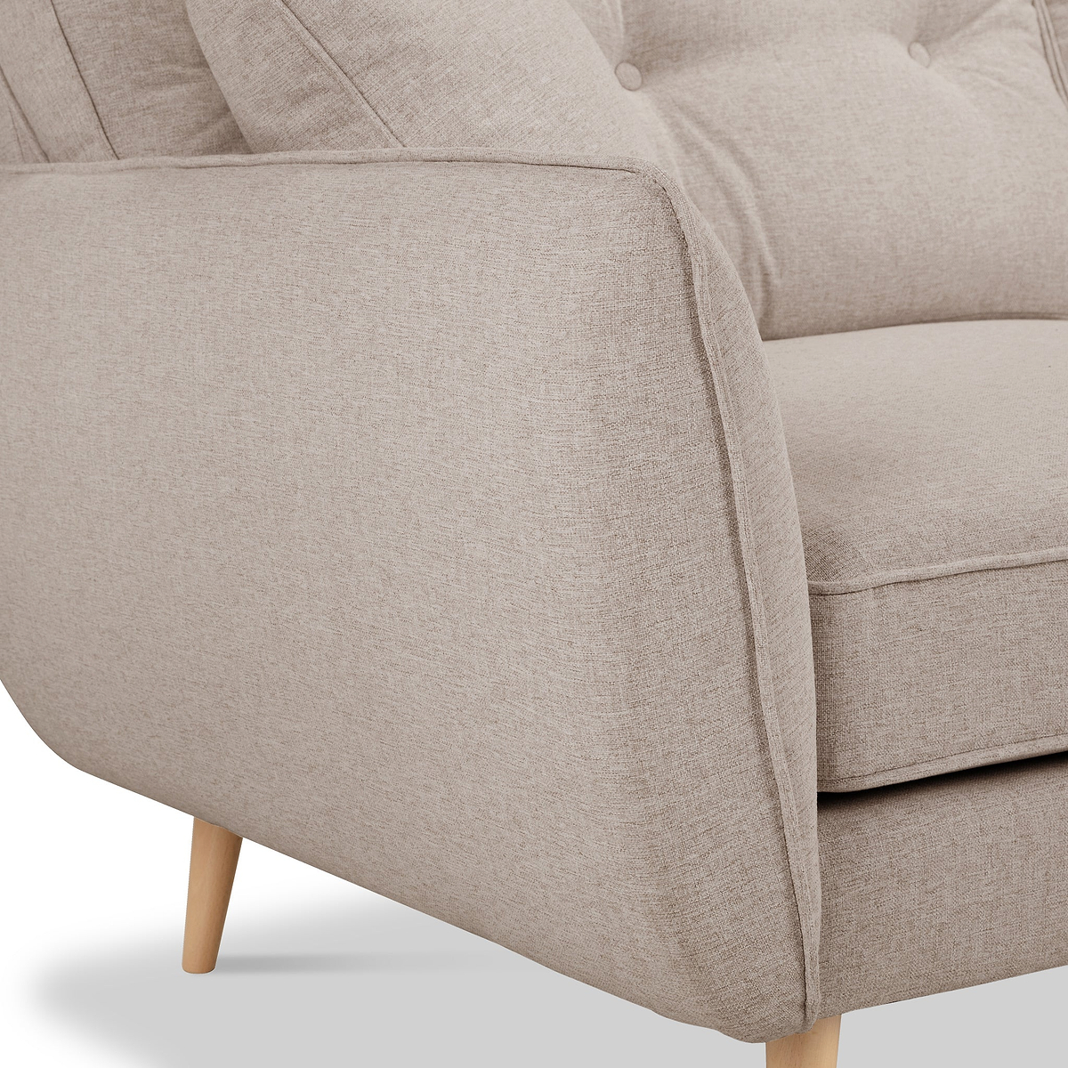 Elmbury Left Hand Corner Sofa Beige from Roseland Furniture