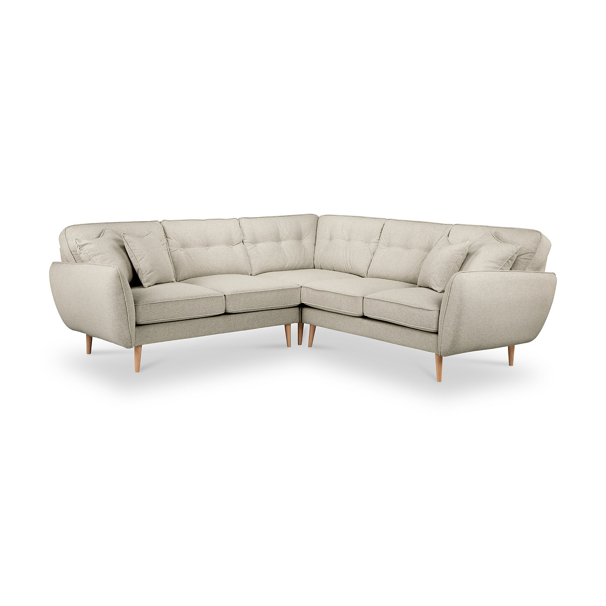 Elmbury Large Corner Sofa Linen from Roseland Furniture