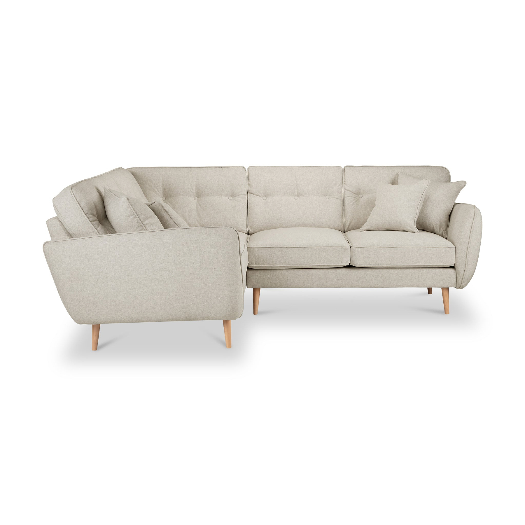 Elmbury Large Corner Sofa Linen from Roseland Furniture