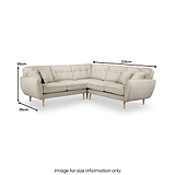 Elmbury Large Corner Sofa Linen from Roseland Furniture