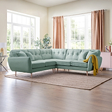 Elmbury Large Corner Sofa Aqua from Roseland Furniture