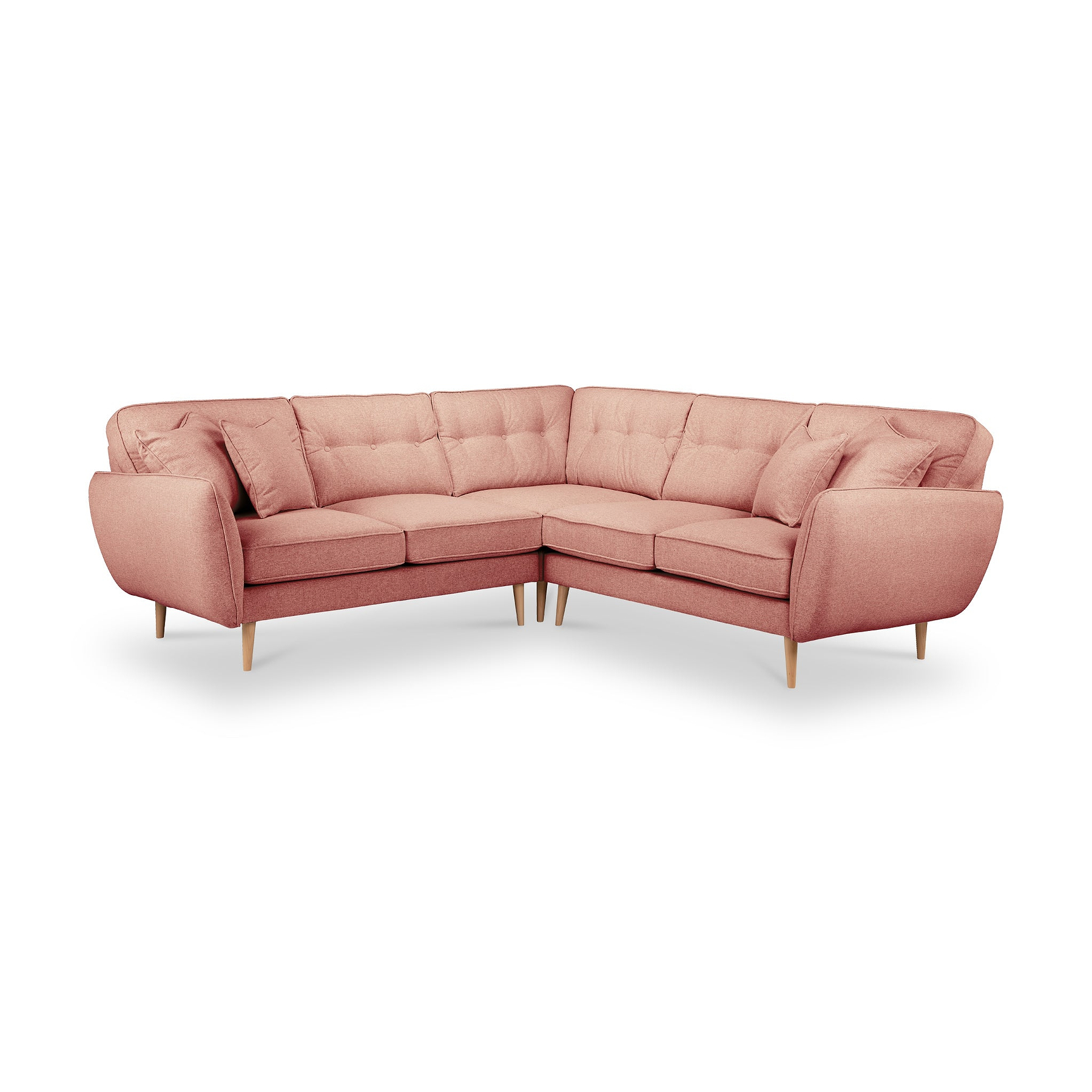 Elmbury Large Corner Sofa Coral from Roseland Furniture