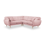 Elmbury Large Corner Sofa Pink from Roseland Furniture
