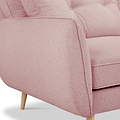 Elmbury Large Corner Sofa Pink from Roseland Furniture