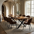 Montford 180cm Dining Table Dims from Roseland Furniture