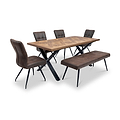Montford 180cm Dining Table Dims from Roseland Furniture