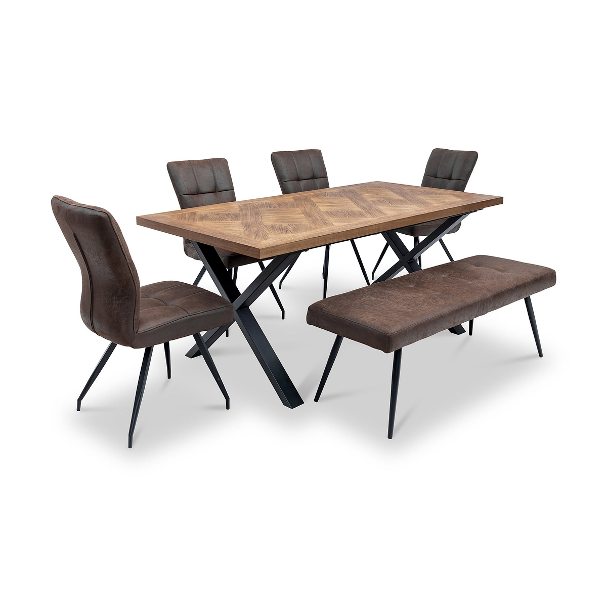 Montford 180cm Dining Table Dims from Roseland Furniture