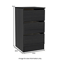 Langley 3 Piece Furniture Set Black from Roseland Furniture