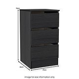 Langley 3 Piece Furniture Set Black from Roseland Furniture