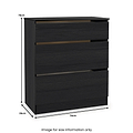 Langley 3 Piece Furniture Set Black from Roseland Furniture