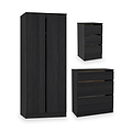 Langley 3 Piece Furniture Set Black from Roseland Furniture